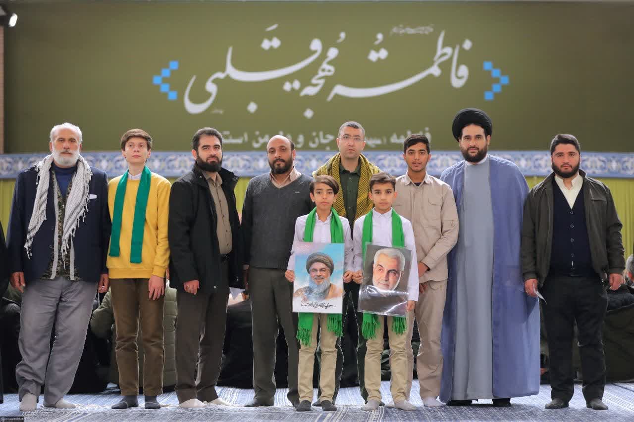 تصویری از حامد مرادیان در مراسم دیدار با امام خامنه ای